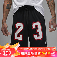 NIKE 耐克 男子运动裤AS M J ESS MESH GFX SHORT运动服DX9672-010黑色M码