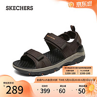 SKECHERS 斯凯奇 时尚休闲男士凉鞋205112 巧克力色/CHOC 41