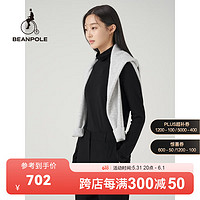 BEANPOLE 滨波 春夏新款商场同款高领纯色长袖T恤女内搭易搭基础 黑色 170/92A L