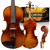 Christina 克莉丝蒂娜（Christina）V08C专业考级演奏小提琴儿童成人学生入门乐器手工实木小提琴3/4