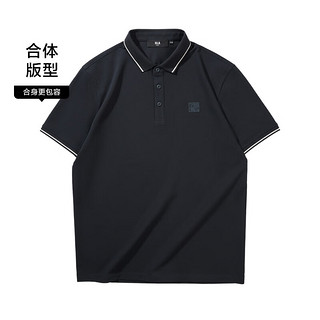 HLA 海澜之家 短袖POLO衫男藏青7A 185/100A(2XL)  推荐83-90kg