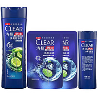 百億補貼：CLEAR 清揚 男士去屑洗發露 清爽控油型360g+袋裝200g*2+100g