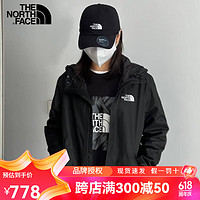 THE NORTH FACE 北面 春夏冲锋衣男款新款户外防水透汽单层夹克外套7QOH/4UDN类8AUM 4UDN-JK3黑色 L码