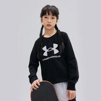 安德玛 UNDER ARMOUR【舒适&透气】130-170女中大童春季套头圆领上衣儿童卫衣