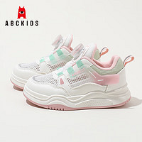 ABC KIDS 童鞋儿童运动鞋  女童旋钮扣网布板鞋