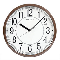 SEIKO 精工 日本精工时钟现代时尚家用客厅卧室数字创意钟表圆形挂钟