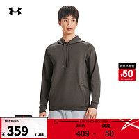 安德玛 UNDERARMOUR）秋冬Meridian男子训练运动连帽卫衣1379668 灰色057 L