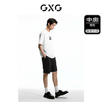 GXG 男装 多色熊猫图案简约休闲圆领短袖T恤男生上衣 24夏新品