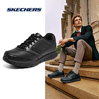 SKECHERS 斯凯奇 GOWALK稳定性缓震健步鞋时尚男士运动休闲鞋通勤商务休闲皮鞋