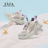 百亿补贴：TATA 他她 童鞋儿童运动网鞋2024夏季新款男童网面透气女童软底鞋