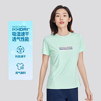 SKECHERS 斯凯奇 速干健身运动t恤女跑步服短袖t恤女式t恤夏季