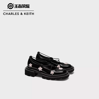 CHARLES&KEITH 王者荣耀合作系列 花木兰款桃花乐福鞋 CK1-70381003