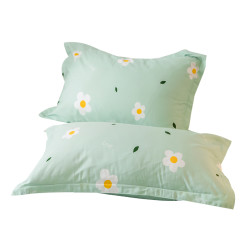 恬梦家纺枕套纯棉家用一对装单人儿童枕头套3050全棉乳胶枕芯套60x40