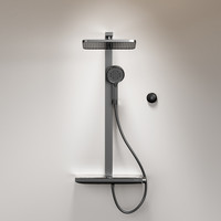 瑞摩花洒套装全铜恒温0冷水触控数显增压花洒大顶喷