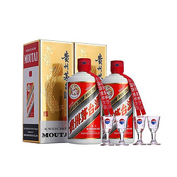 moutai茅台飞天茅台贵州53度酱香型500ml2瓶装白酒苏宁供应3103