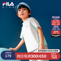 FILA斐乐儿童童装2024夏季新款小童男童短袖T恤