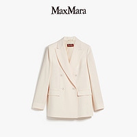 Max Mara MaxMara 女装羊毛绉绸双排扣西装外套6046103906