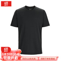 ARC'TERYX 始祖鸟 ARC’TERYX/始祖鸟 MOTUS SL 户外圆领短袖T恤男速干Black heather