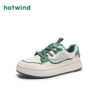 hotwind 热风 男士时尚厚底舒适小白鞋 （H13M4523）