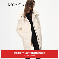 MO&Co.2023冬新品【90%鸭绒×防水】可拆连帽羽绒服MBC4EIN024