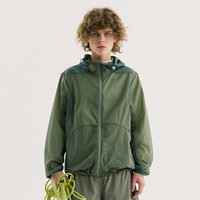 NORYBRAND 24SS户外轻薄拼色结构激光透气防晒服 半透明皮肤风衣