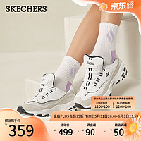 SKECHERS 斯凯奇 D'LITES系列 女子休闲运动鞋 88888008/WLGY 白色/浅灰色 38