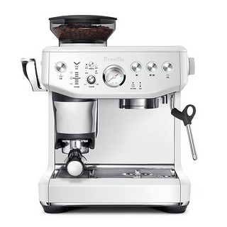 值选、PLUS会员：Breville 铂富 BES876 半自动咖啡机 海盐白色