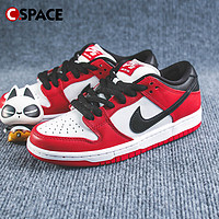 NIKE 耐克 SB DUNK Low 白红芝加哥 运动板鞋 BQ6817-600