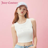 Juicy Couture 橘滋 2024新款女装夏季甜奶油烫钻针织女式背心