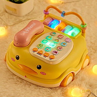 BANDIMENG 班迪萌 儿童玩具仿真座机多功能 黄色小鸡电话车