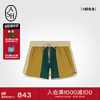 ASH女装2024夏季透气舒适系带修身运动短裤 翡翠绿 A80