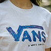 88VIP：VANS 范斯 官方 男女情侣短袖T恤清新纯白油漆未干