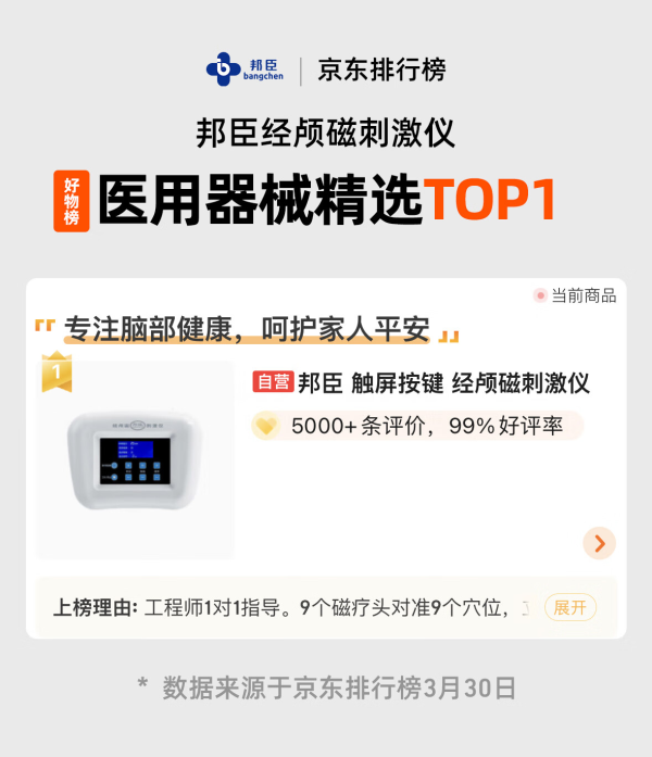 BANGCHEN 邦臣 经颅磁刺激仪rtms家用医用青少年老人睡眠仪 1862