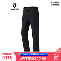 BLACKYAK 布来亚克（黑牦牛） BLACK YAK 布来亚克 冬季男士户外防风保暖尼龙弹力软壳长裤WLM313 黑色 175