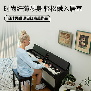 Roland 罗兰 F107练习考级专业88键用重锤三踏板立式电钢琴