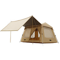 探险者 帐篷户外露营装备全套野营过夜自动折叠便捷式一室一厅天幕