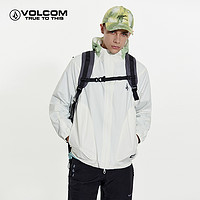 VOLCOM 钻石户外连帽硬壳冲锋衣款式外套新款秋季拼接口袋夹克男士