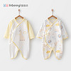 88VIP：yinbeeyi 婴蓓依 新生婴儿衣服满月婴儿连体衣春秋装夏季宝宝打底蝴蝶包屁衣