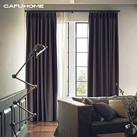 Gafuhome 2021年流行新款北欧现代简约轻奢遮光帘卧室客厅窗帘定制（2米单开高2.7米可改、GF-140421-3）