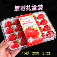 钱小二 新鲜 草莓 一盒24粒x4盒单盒约300g
