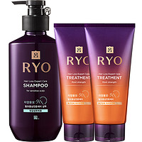 Ryo 吕 紫吕中干性舒缓洗护套装 (洗发水400ml+发膜330ml*2)