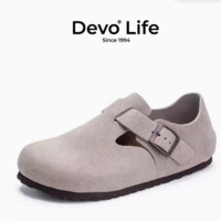 Devo Life DevoLife旗艦店）Devo Life 軟木鞋包頭  女士休閑鞋