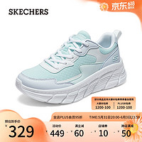 SKECHERS 斯凯奇 女士绑带休闲鞋117387 浅蓝色/多彩色/LBMT 39.5