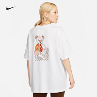 NIKE 耐克 官方SPORTSWEAR女子T恤夏季新款印花宽松纯棉舒适FQ6010