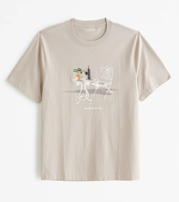 Abercrombie & Fitch 24春夏新款美式圆领短袖T恤357479-1