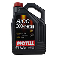 MOTUL 摩特 全合成机油 汽车发动机润滑油 汽车保养 摩特8100ECO-nergy 5W-30 5L
