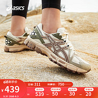 ASICS 亚瑟士 跑步鞋抓地越野跑鞋女鞋耐磨稳定透气运动鞋GEL-KAHANA 8 灰色/红色 39