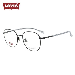 李维斯（Levi's）眼镜框男款近视眼镜架LV7099/807+国产1.598防蓝光镜片 807黑色