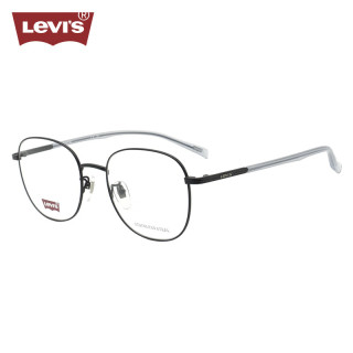 李维斯（Levi's）眼镜框男款近视眼镜架LV7099/807+国产1.598防蓝光镜片 807黑色