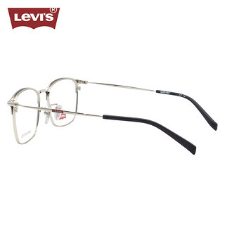 李维斯（Levi's）眼镜框男款近视眼镜架LV7133/P51+蔡司泽锐1.67防蓝光PLUS镜片 P51黑色+银色